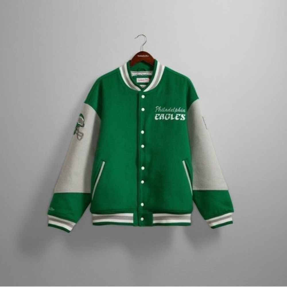 AUTHENTIC Mitchell & Ness Philadelphia Eagles Princess Diana Kelly Green Jacket